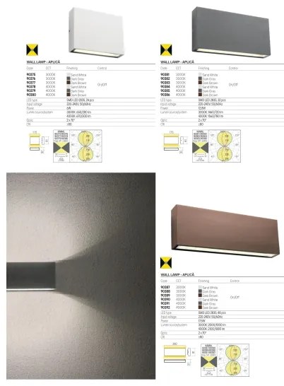 Redo 90375 - Applique LED da esterno KAMAL LED/6W/230V 3000K IP54 bianca
