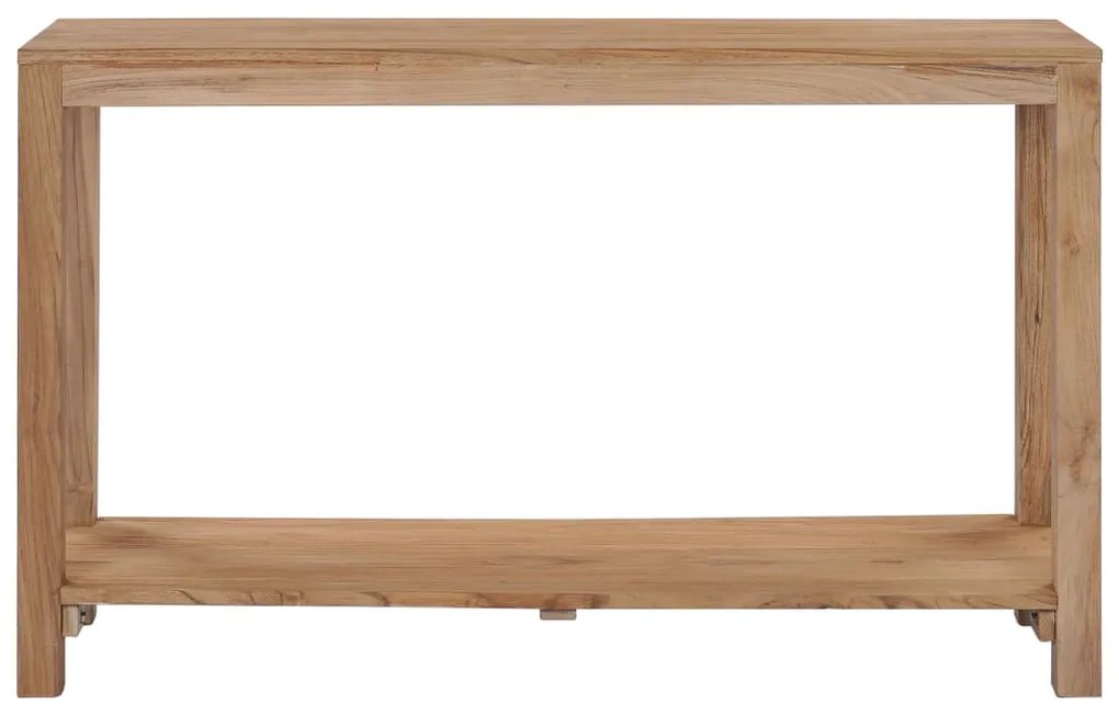 Tavolo consolle 120x35x75 cm in legno massello di teak