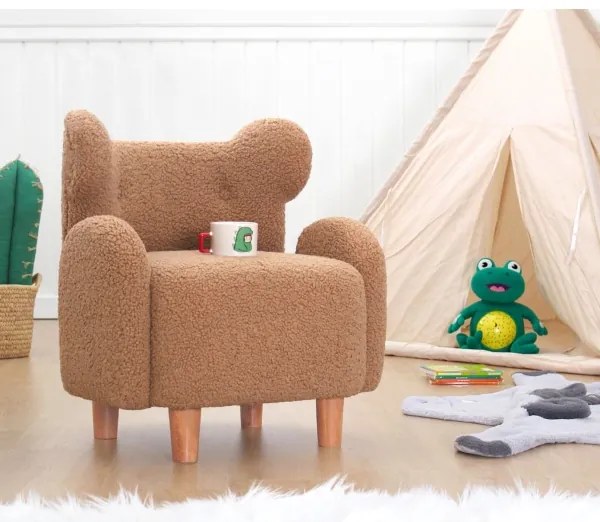 Poltroncina per bambini TOBI marrone