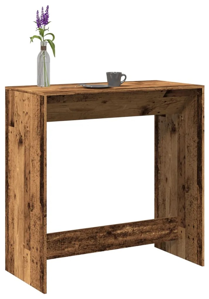 Tavolo Da Bar Legno Antico 102x50x103,5 Cm İn Legno Multistrato /