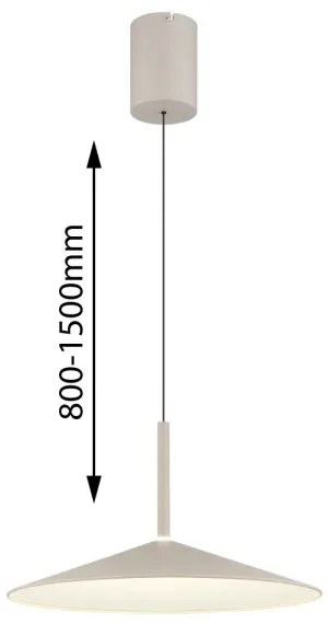 Globo 15635SA - Lampadario sospeso a cavo LAMPONE LED/18W/230V 4000K colore crema