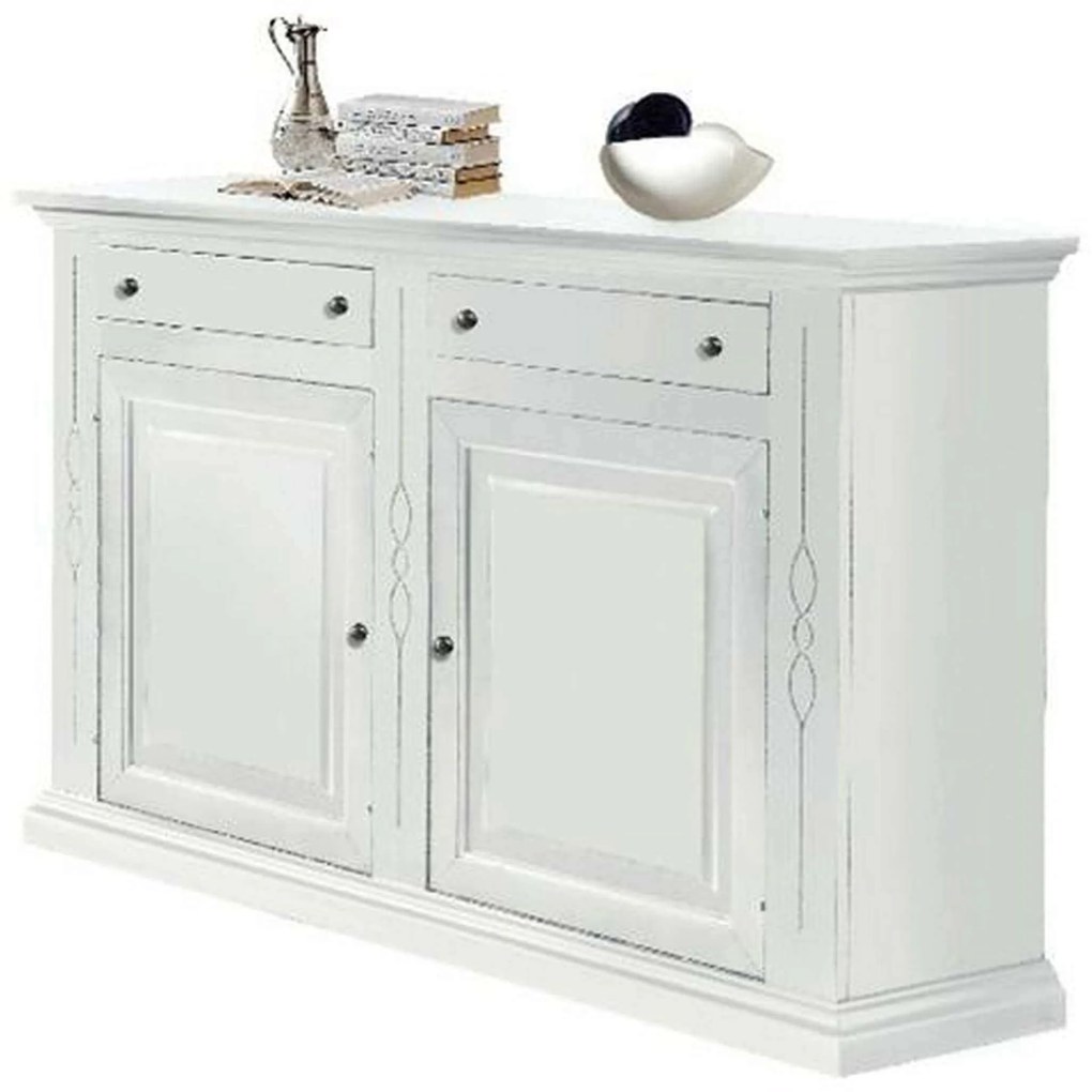 LUCY - credenza in legno con decoro