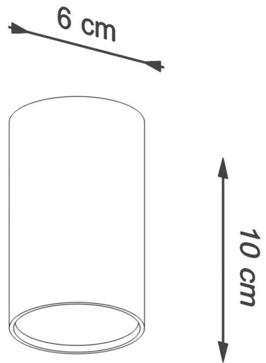 Sollux SL.1000 - Faretto LAGOS 1xGU10/10W/230V 10 cm nero