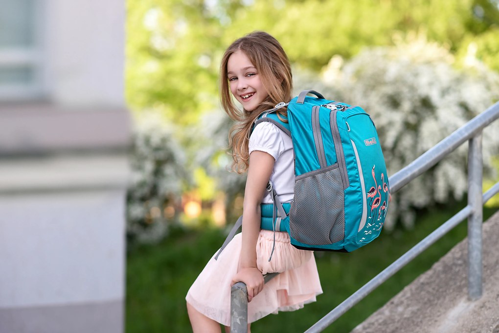 Zaino scuola BOLL SCHOOL MATE 20 l Flamingos - turquoise