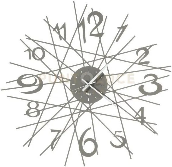 Orologio di design da parete zig zag fango