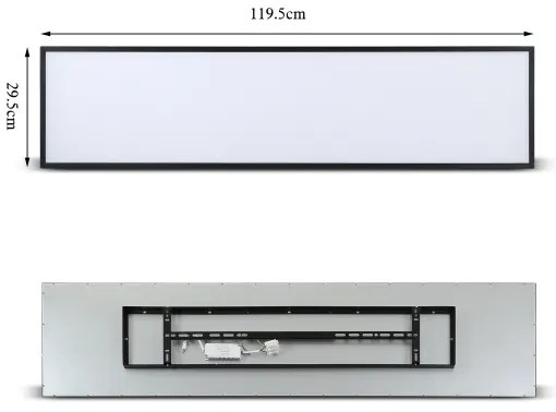 Brilagi - Luce LED dimmerabile SLIMFRAME LED/58W/230V 120x30 cm nero + +TC