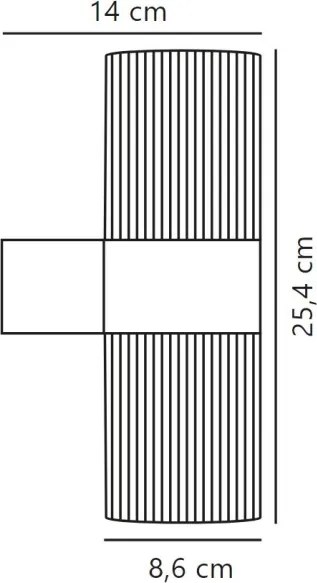 Nordlux - Applique da esterno KYKLOP 2xGU10/25W/230V IP54 marrone