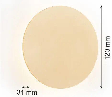 Argon 8350 - Applique a LED OREGON PLUS LED/3W/230V 3000K 12 cm oro