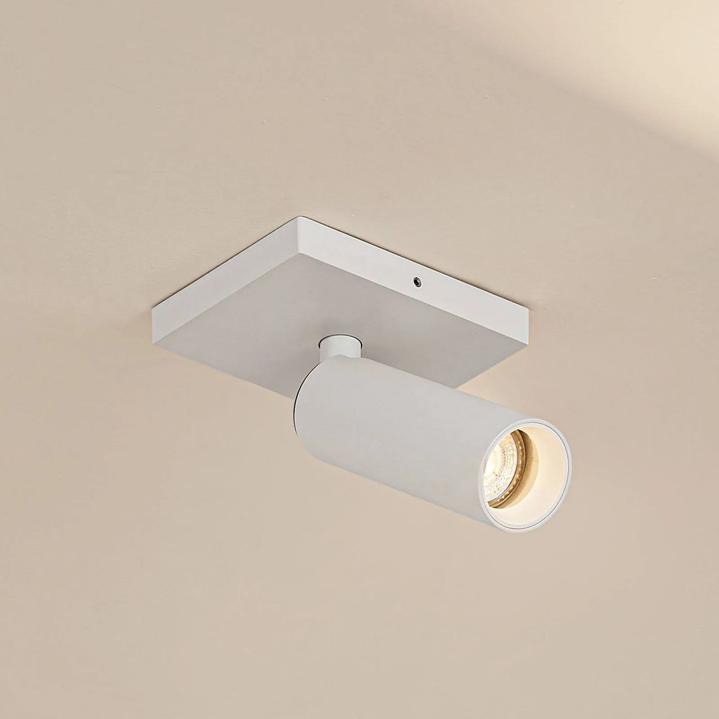 Arcchio Faretto da soffitto Brinja Slim, bianco, 1 lampadina, GU10 MR11 Slim Arcchio, dimmerabile, Bianco / Opale, Corridoio, Alluminio, Moderno, Faretto