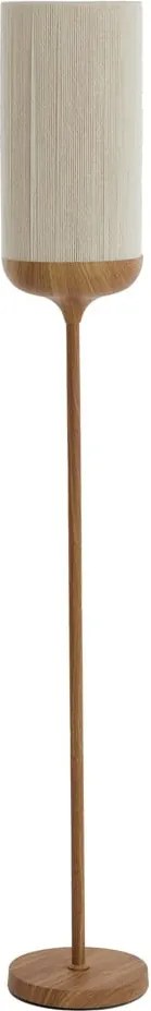 Lampada da terra in colore naturale con paralume in tessuto (altezza 159 cm) Dania - Light &amp; Living