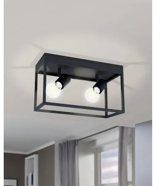 Eglo 98332 - Plafoniera SILENTINA 2xE27/40W/230V