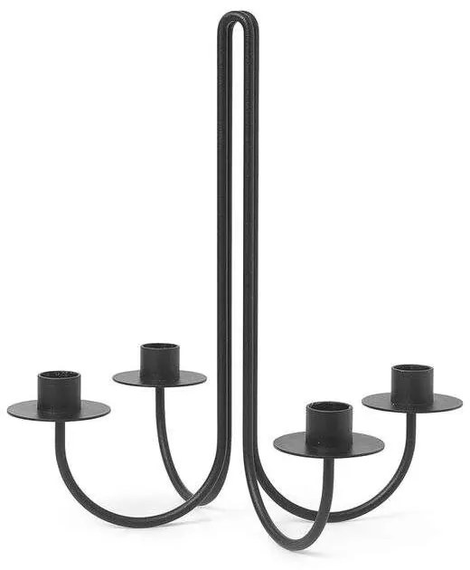 ferm LIVING - Sway Candelabra Black ferm LIVING