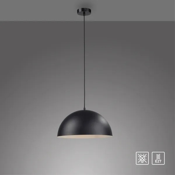 Schöner Wohnen 11728-18 - Lampada a sospensione ALI su cavo 1xE27/25W/230V Ø 38 cm nero