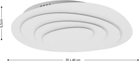 Brilagi - Plafoniera LED dimmerabile MODERN LED/67W/230V 46x55 cm + telecomando