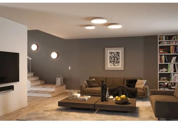 Paulmann 79899 - Lampada da soffitto dimmerabile LED RGBW 16,5W SMART VELORA 230