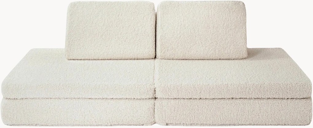 Divano da gioco componibile fatto a mano per bambini in teddy Mila