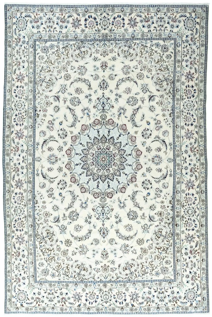 Nain Tappeto persiano 200x300 Beige (Iran) Annodato A Mano