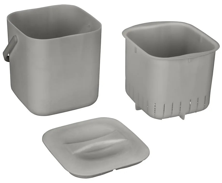 Bidone per l'umido grigio chiaro 3 l Conny – Wenko