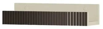 Mensola per bagno Niwa L 40 cm laccato opaco sabbia con vetro grigio carbone