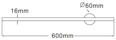 Zuma Line W90477-60BK - Applique a LED TROY LED/8W/230V 60 cm nero