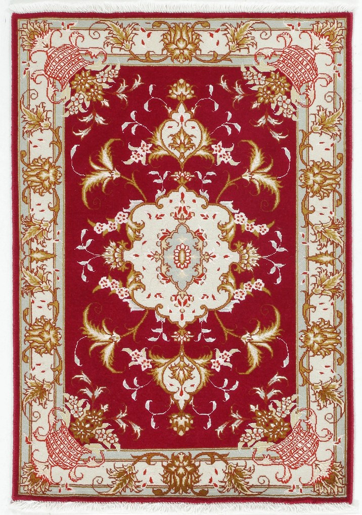 Tabriz Tappeto persiano 90x60 (Iran) Annodato A Mano