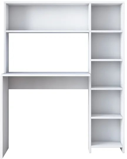 Tavolo da lavoro con mensola RANI 113,2x141,8 cm bianco