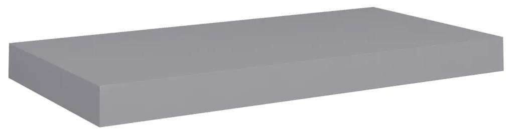 Scaffale a parete grigio 50x23x3,8 cm in mdf