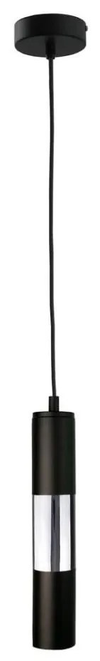 Lampadario su corda MAGNUMA 1xGU10/50W/230V nero/cromato lucido