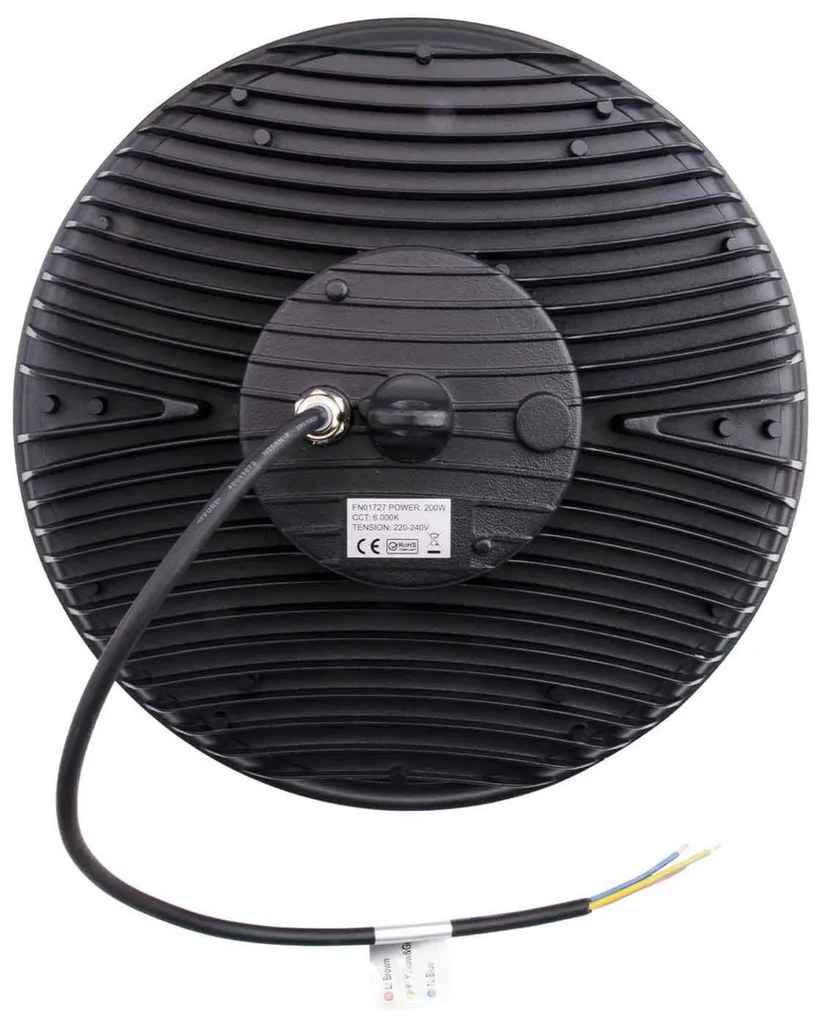 Campana LED 200W 140lm/w IP65 IK08 - con Osram chip LED Colore Bianco Freddo 6.000K