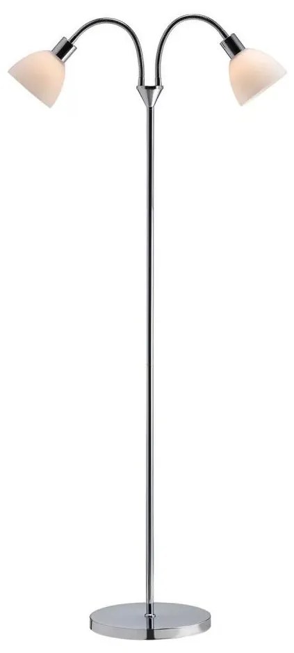 Nordlux - Lampada da terra RAY 2xE14/25W/230V cromo lucido