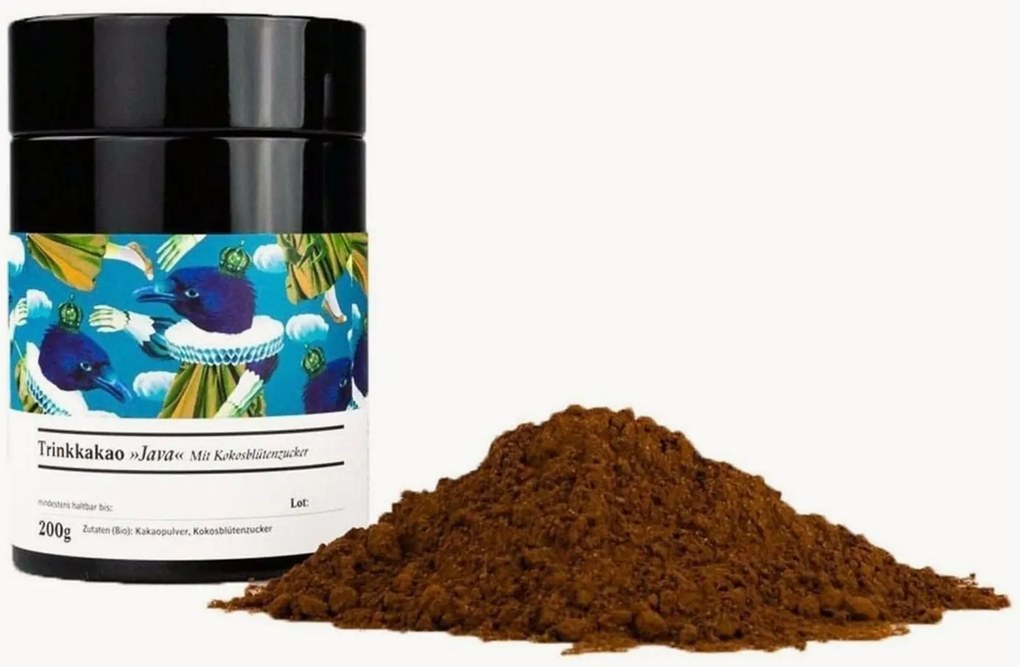 Cacao da bere biologico con zucchero di fiori di cocco Java