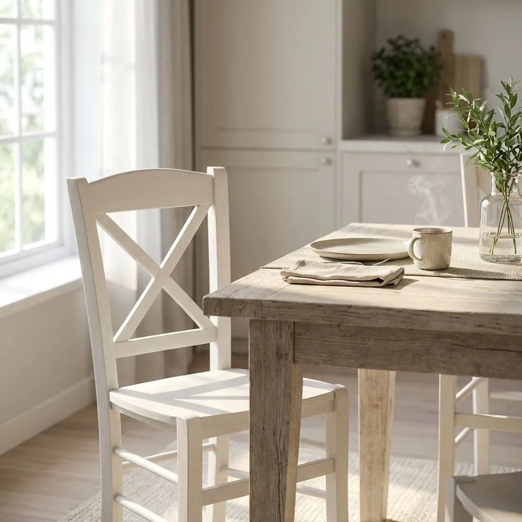 MIRABELLE - sedia croce in legno massello