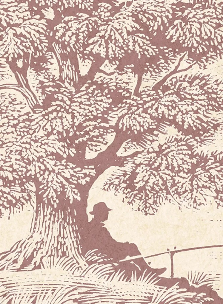 Lewis & Wood Carta da parati Royal Oak - Bloodstone