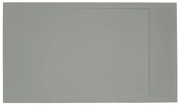 Piatto doccia SENSEA in resina Neo grigio L 90 x L 140 x H 3 cm opaco effetto pietra