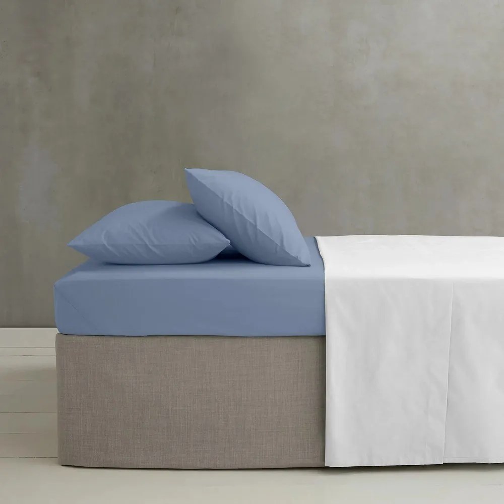 Lenzuolo con angoli blu in percalle 90x190 cm Easy Iron Percale – Catherine Lansfield