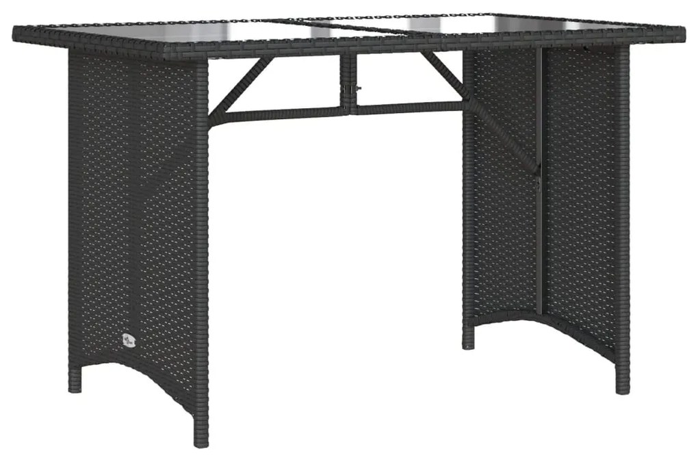 Set divano da giardino 6 pz con cuscini nero in polyrattan