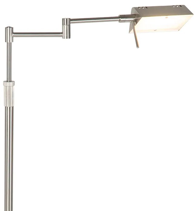 Lampada da terra di design in acciaio con LED e dimmer touch - Notia