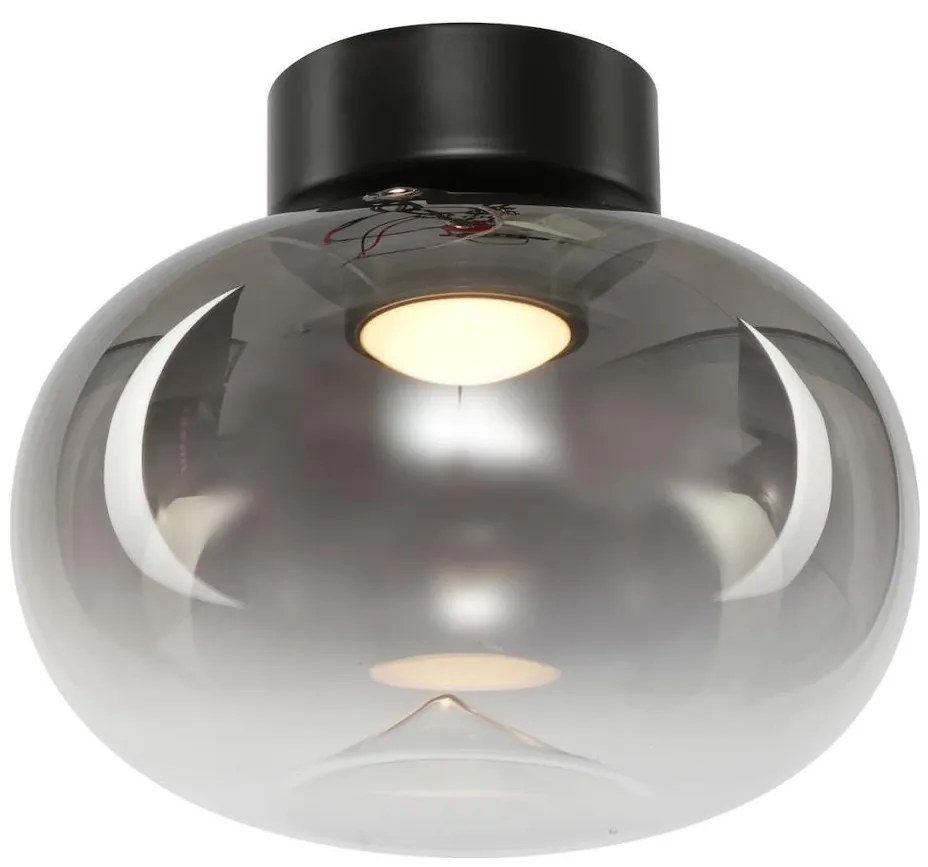 Plafoniera LED VASO LED/4W/230V diametro 18 cm nero/fumé