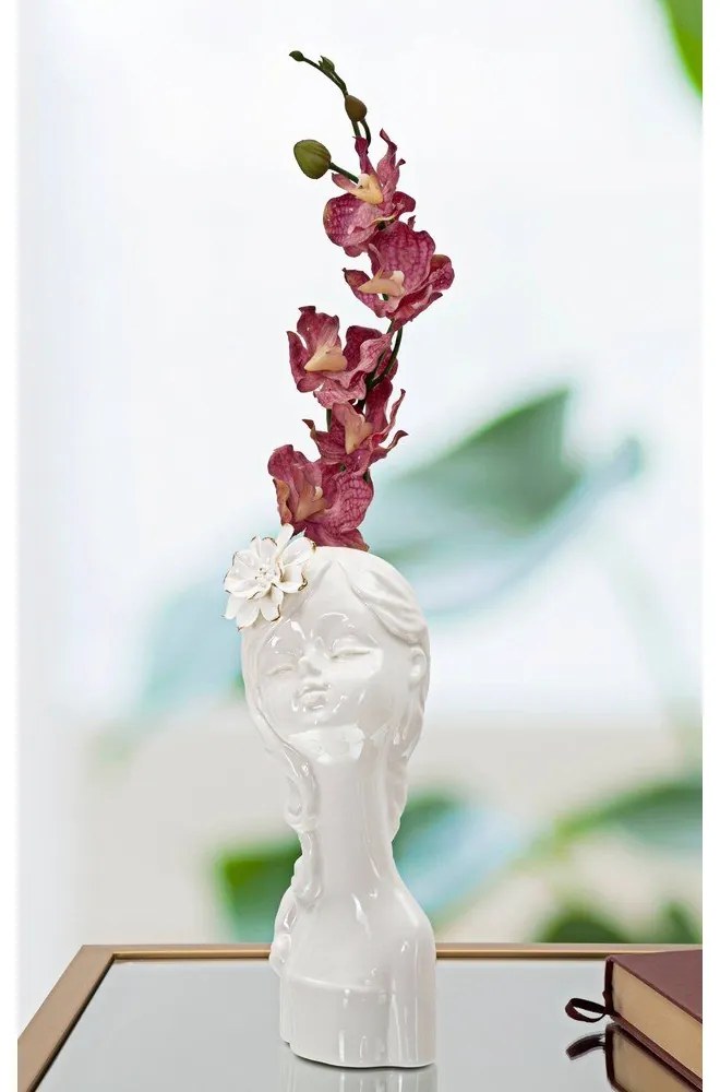 Vaso in porcellana bianca Young Lady - Mauro Ferretti