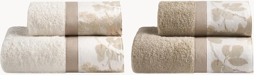 Set di 4 asciugamani in cotone Sanderson