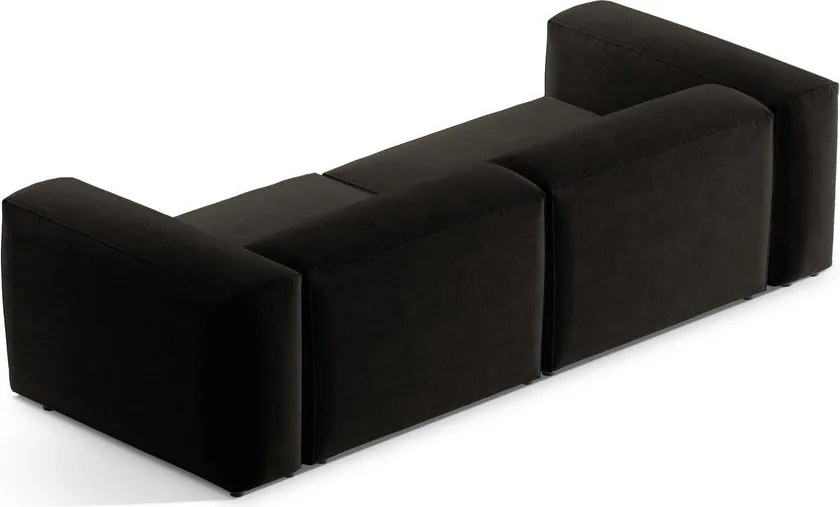 Divano nero 264 cm Bergamo – Cosmopolitan Design