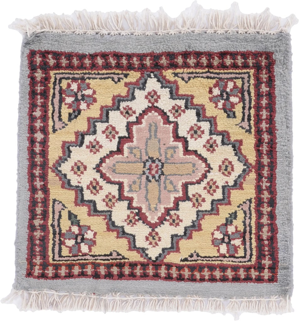 Agra Tappeto orientale 30 x 30 (Indian) Annodato A Mano