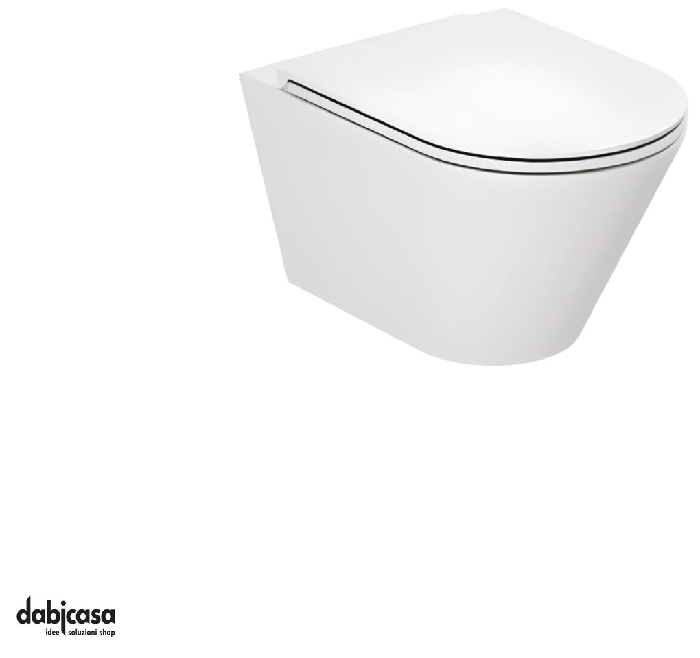 Azzurra Ceramica "Forma" Wc Sospeso Cotone Senza Brida