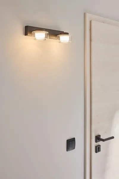 Osram - Applique da bagno a LED ORBIS FLAME 2xLED/5,5W/230V IP44 nero