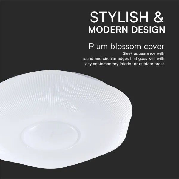 Plafoniera LED dimmerabile 40W 230V 3000-6500K 40 cm bianco + telecomando