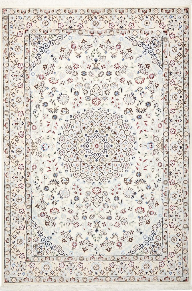Nain Tappeto persiano 210x140 Beige (Iran) Annodato A Mano