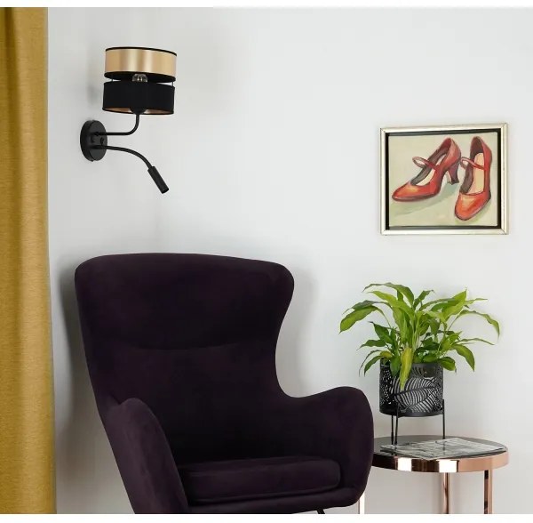 Brilagi - Applique ROYAL 1xE27/15W/230V + 1xG9/3W nero/oro