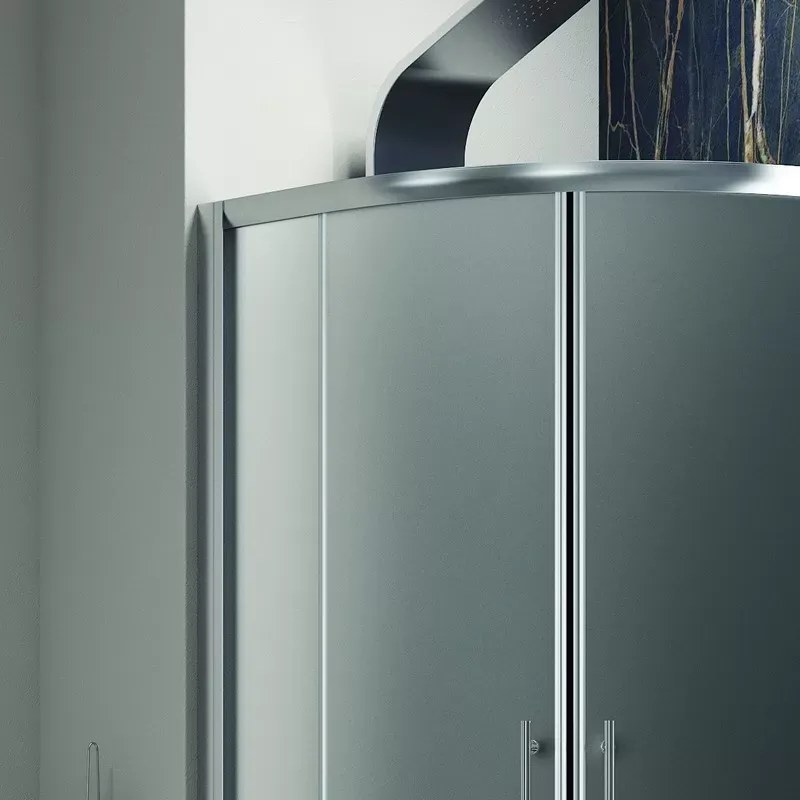 Box doccia semicircolare 90x90 vetro satinato anticalcare KF2000 - KAMALU