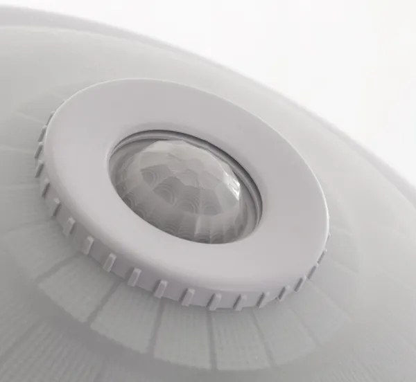 Ecolite WHST78-BI - Plafoniera da esterno con sensore VERA 2xE27/60W/230V IP44