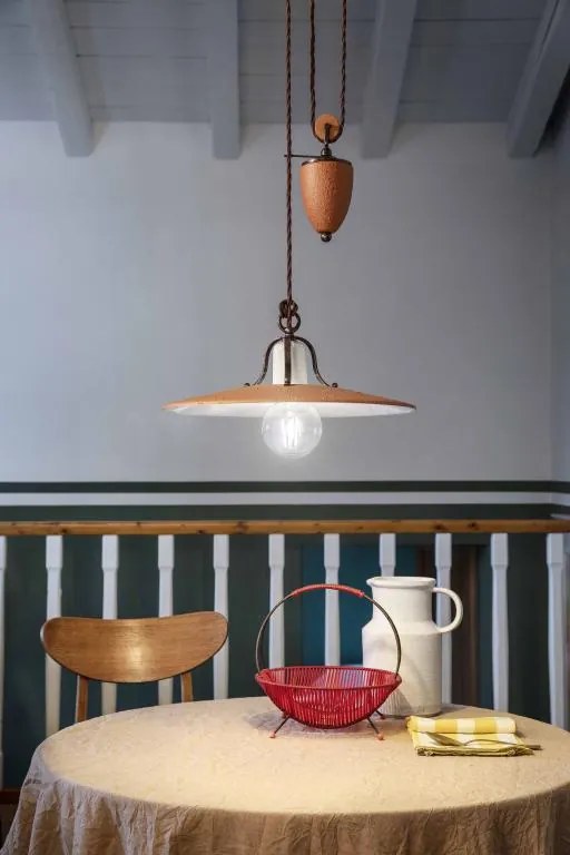 Ferroluce Classic Bologna 1-light suspension C825